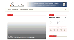 Desktop Screenshot of actuarius.pl