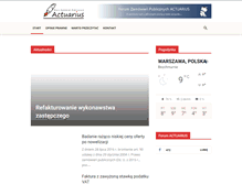 Tablet Screenshot of actuarius.pl